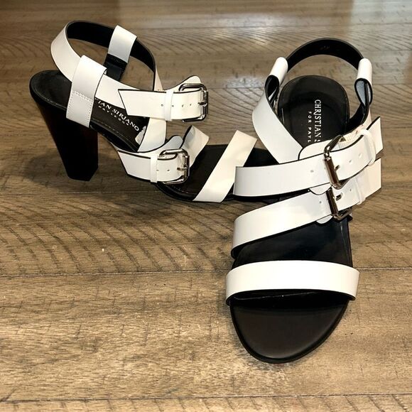 NWOT Christian Siriano strappy heels size 7 - Picture 1 of 14